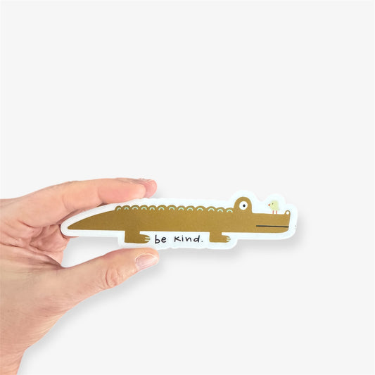 Be Kind Alligator Sticker