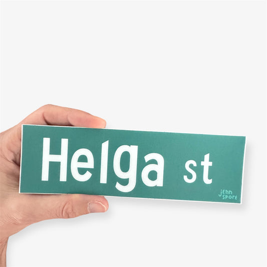 Helga St. Sticker