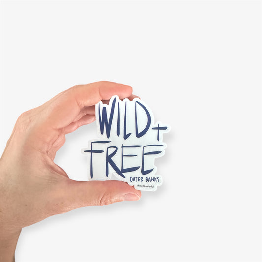 Wild + Free Sticker