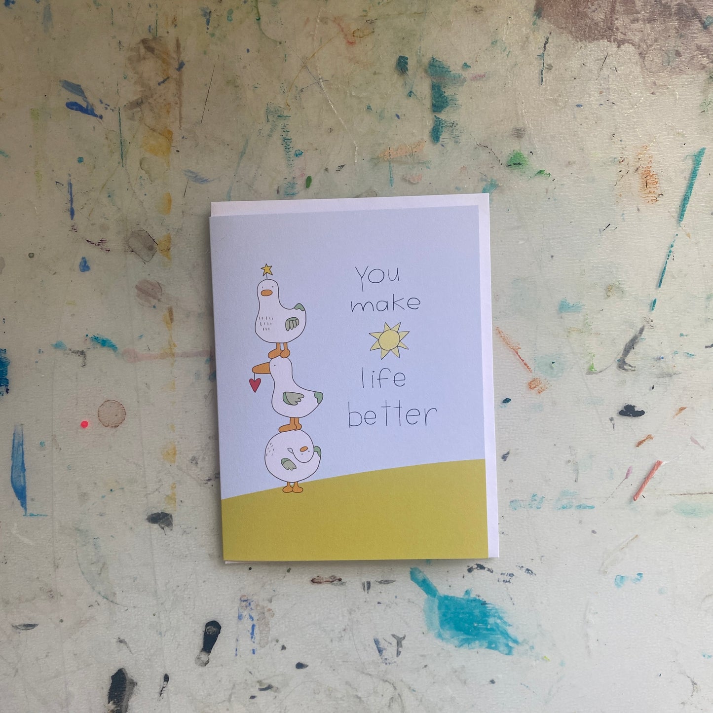 Life Better Birds Greeting Card